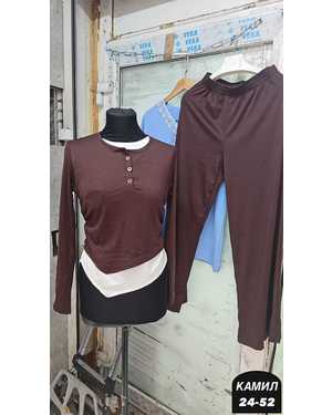 ЖЕНСКИЙ КОСТЮМ ДВОЙКА ТКАНЬ ЛАПША