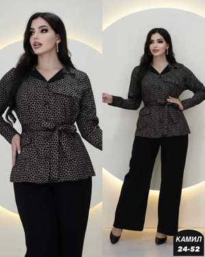 ЖЕНСКИЙ КОСТЮМ ДВОЙКА ТКАНЬ ТРИКОТАЖ