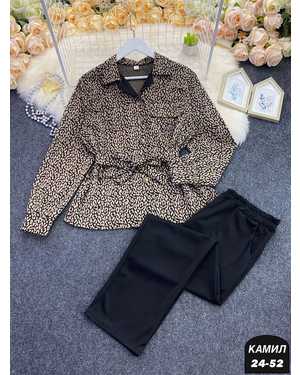 ЖЕНСКИЙ КОСТЮМ ДВОЙКА ТКАНЬ ТРИКОТАЖ