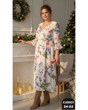 ПЛАТЬЕ ТКАНЬ ШИФОН С ПОДКЛАДКОЙ