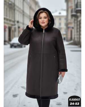 ШУБА+ДУБЛЕНКА ТКАНЬ ЗАМШ + ЭКО МЕХ