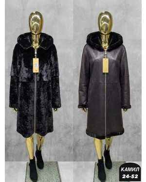 ШУБА+ДУБЛЕНКА ТКАНЬ ЗАМШ + ЭКО МЕХ