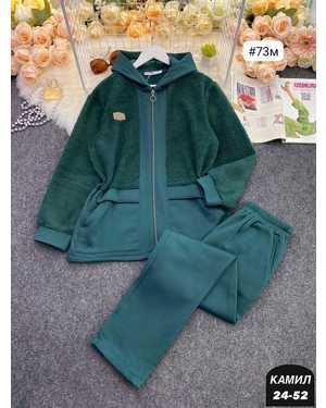 ЖЕНСКИЙ КОСТЮМ ДВОЙКА ТКАНЬ ФЛИС + БАРАШКА