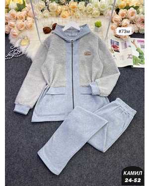 ЖЕНСКИЙ КОСТЮМ ДВОЙКА ТКАНЬ ФЛИС + БАРАШКА