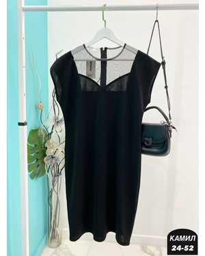 ПЛАТЬЕ ТКАНЬ КРЕПУН + СЕТКА