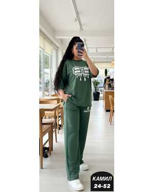 ЖЕНСКИЙ КОСТЮМ ДВОЙКА ТКАНЬ ТРИКОТАЖ