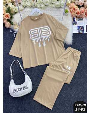 ЖЕНСКИЙ КОСТЮМ ДВОЙКА ТКАНЬ ТРИКОТАЖ