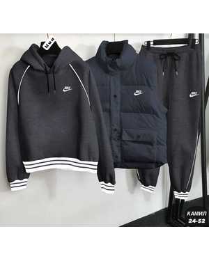 МУЖСКОЙ КОСТЮМ ТРОЙКА ТКАНЬ ФЛИС С НАЧЁСОМ, ЖАКЕТ СИНТЕПОН