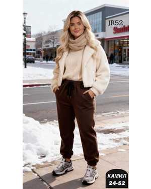 ШТАНЫ ТКАНЬ КАШЕМИР ЁЛКА С НАЧЁСОМ