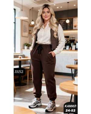 ШТАНЫ ТКАНЬ КАШЕМИР ЁЛКА С НАЧЁСОМ