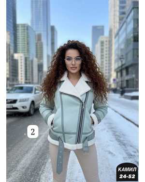 ДУБЛЕНКА ТКАНЬ ЗАМШ, МЕХ