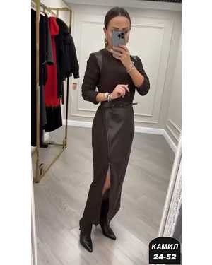 ВЕЧЕРНЕЕ ПЛАТЬЕ ТКАНЬ КАШЕМИР ЛАПША +КОЖА