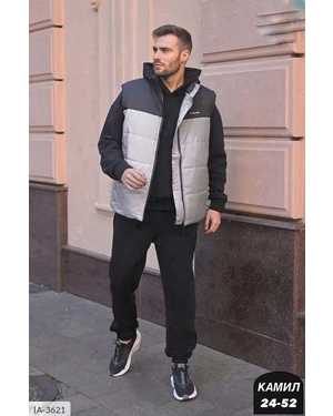 ТРОЙКА ТКАНЬ ФЛИС ЖИЛЕТКА НА СИНТЕПОН С ПОДКЛАДОМ