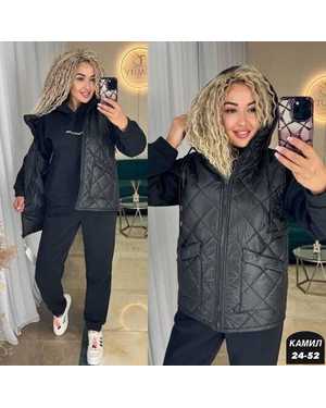 ЖЕНСКИЙ КОСТЮМ ТРОЙКА ТКАНЬ ФЛИСЬ