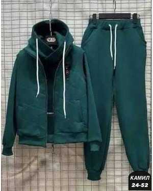 ЖЕНСКИЙ КОСТЮМ ТРОЙКА В РАЗМЕР ТКАНЬ ФЛИСЬ