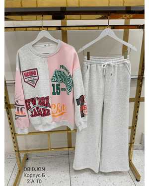 Женский Теплый спортивный костюм Утеплённый с начесом Фабричный Китай