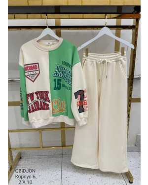 Женский Теплый спортивный костюм Утеплённый с начесом Фабричный Китай