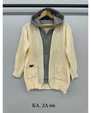 КАРДИГАН ТКАНЬ ШЕРСТЬ, 60% ХЛОПОК, 10% ВИСКОЗА, 30% ШЕРСТЯНАЯ