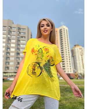 ФУТБОЛКА ТКАНЬ ШТАПЕЛЬ