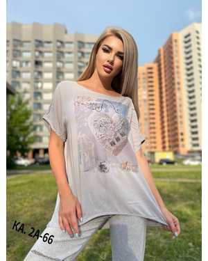 ФУТБОЛКА ТКАНЬ ШТАПЕЛЬ