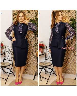 ЖЕНСКИЙ КОСТЮМ В РАЗМЕР ТКАНЬ ШИФОН