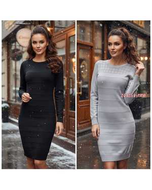 ПЛАТЬЕ ТКАНЬ ВЯЗКА С БЛЕСКОМ