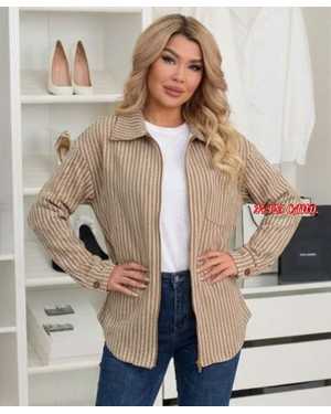 РУБАШКА ТКАНЬ ДРАП С ПОЛНЫМ МЕХОМ