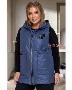 ЖИЛЕТКА ТКАНЬ ПЛАЩЕВКА С ПОДКЛАДКОЙ, НАПОЛНИТЕЛЬ СИНТЕПОН