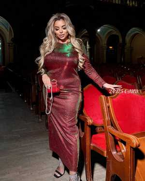 ПЛАТЬЕ ТКАНЬ ЛЮРЕКС