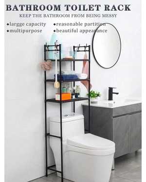 Стеллаж для ванной 3-х ярусный Крепления стеллажа к стене (винты) входят в комплект