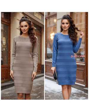 ПЛАТЬЕ ТКАНЬ ВЯЗКА С БЛЕСКОМ