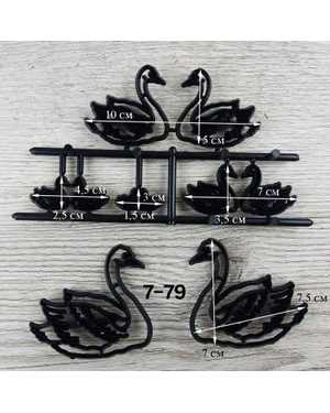 Печать, штамп для мастики, марципана и теста Лебеди