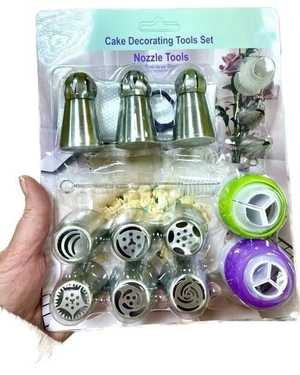 Кондитерский набор для декорирования десертов из 17 предметов