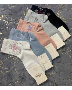 Женские носочки средней длины Размер:36-41 Цена за упаковку:10пар