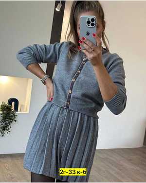 ЖЕНСКИЙ КОСТЮМ ДВОЙКА ТКАНЬ ВЯЗКА ТРКАТАЖ