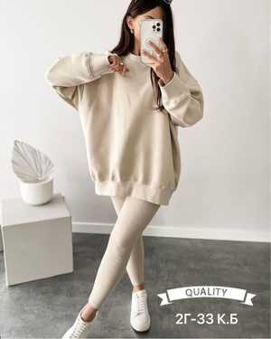 ЖЕНСКИЙ КОСТЮМ ДВОЙКА ТКАНЬ ТУРЦИЯ ТРЕХНИТКА ЛАПША