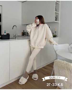 ЖЕНСКИЙ КОСТЮМ ДВОЙКА ТКАНЬ ТУРЦИЯ ТРЕХНИТКА ЛАПША