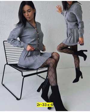 ЖЕНСКИЙ КОСТЮМ ДВОЙКА ТКАНЬ ВЯЗКА ТРКАТАЖ