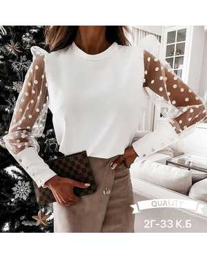 БЛУЗКА В РАЗМЕР ТКАНЬ ТУРЕЦКИЙ ТРИКОТАЖ + ГИПЮР