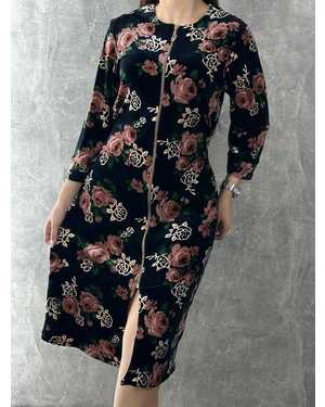 ХАЛАТ В РАЗМЕР ТКАНЬ ВЕЛЮР, 100% ХЛОПОК