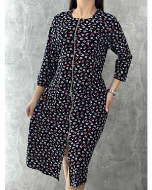 ХАЛАТ В РАЗМЕР ТКАНЬ ВЕЛЮР, 100% ХЛОПОК