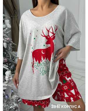 ПИЖАМА В РАЗМЕР ТКАНЬ ХЛОПОК