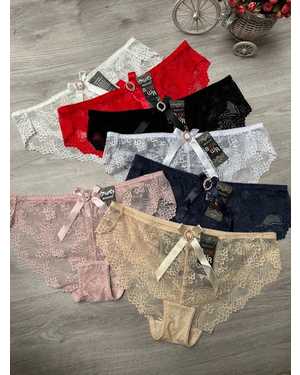 Женские трусики. В упаковке 6шт один размер разные цвета