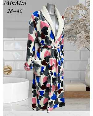 Женский махровый халат