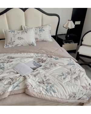 Комплект постельного белья с готовым одеялом от фирма BORIS Ткань: Сатин Хлопок Наполнитель одеяло: шелк Тусса(возможно замена на похожее)