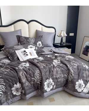 Комплект постельного белья с готовым одеялом от фирма BORIS Ткань: Сатин Хлопок Наполнитель одеяло: шелк Тусса(возможно замена на похожее)