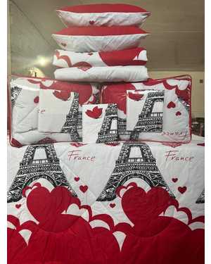 Комплект постельного белья с одеялом + 2шт подушки Ткань: Сатин-Хлопок(возможно замена на похожее)