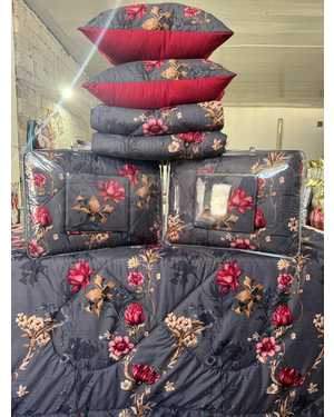 Комплект постельного белья с одеялом + 2шт подушки Ткань: Сатин-Хлопок(возможно замена на похожее)