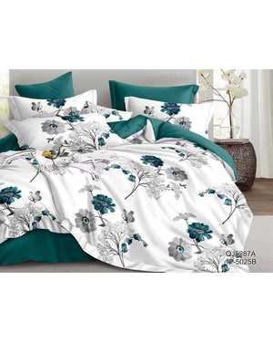 Комплект постельного белья с одеялом + 2шт подушки Ткань: Сатин-Хлопок(возможно замена на похожее)