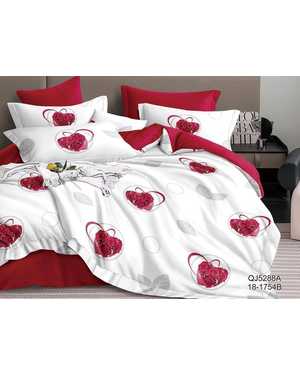 Комплект постельного белья с одеялом + 2шт подушки Ткань: Сатин-Хлопок(возможно замена на похожее)